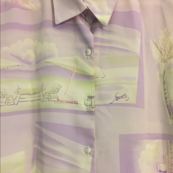 Vintage short-sleeve button-up shirt TAK brand - Picture 2 of 3